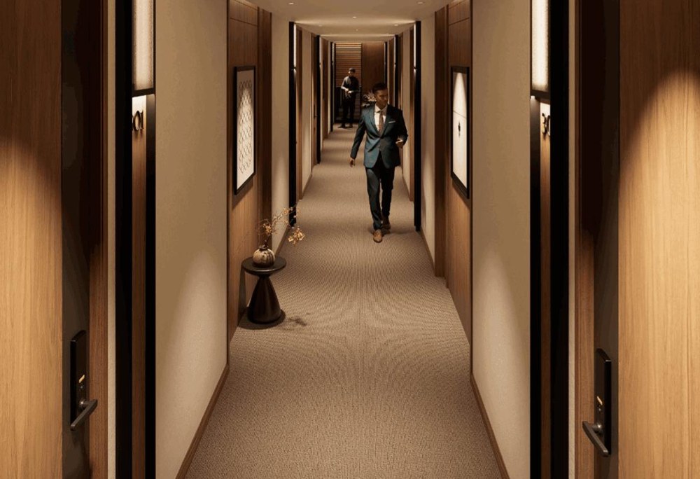 Hotel corridor